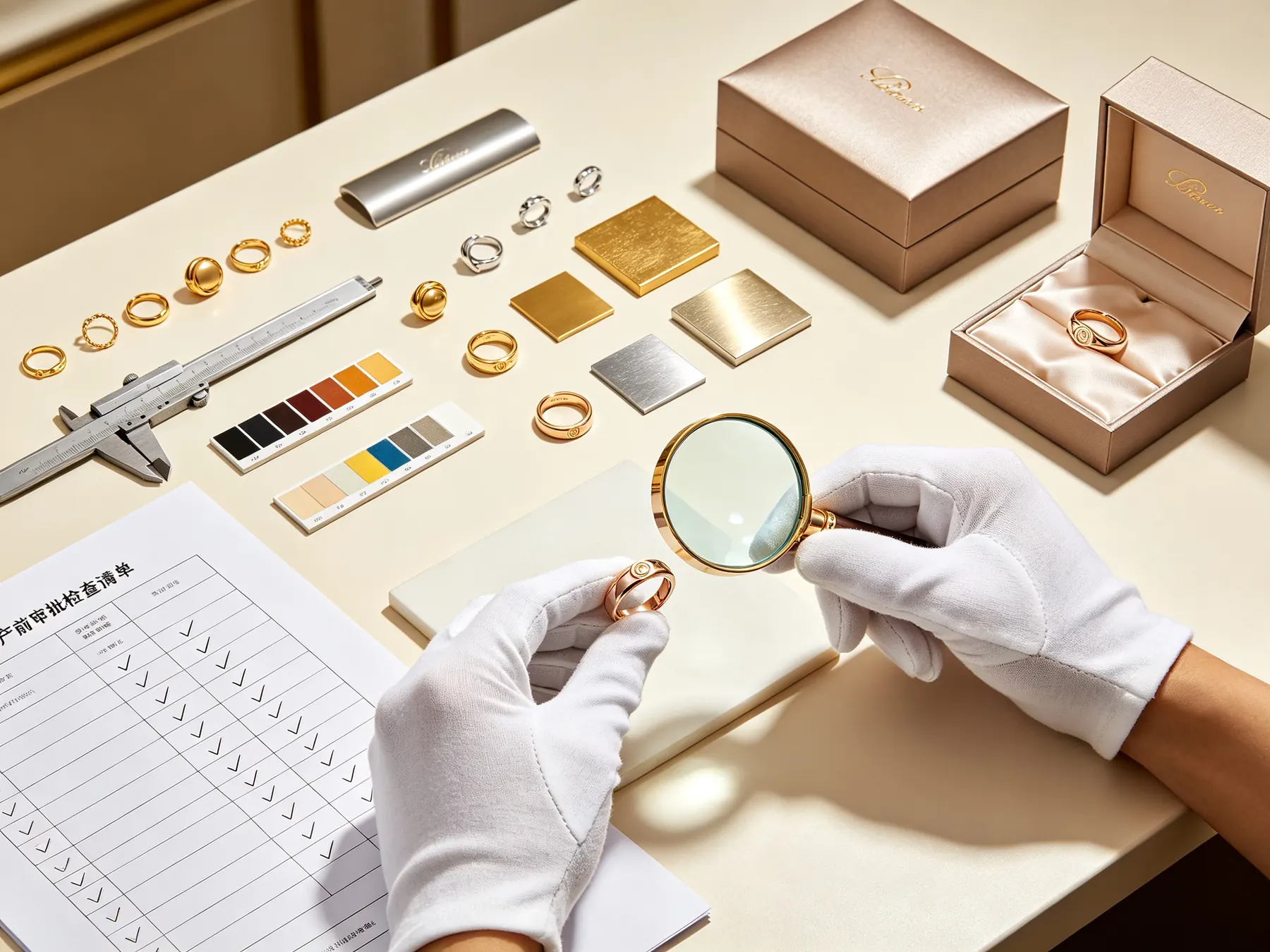 Jewelry sample confirmation policy